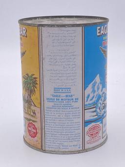 Eagle & Bear Motor Oil 1 Quart Metal Can TAC 8.25