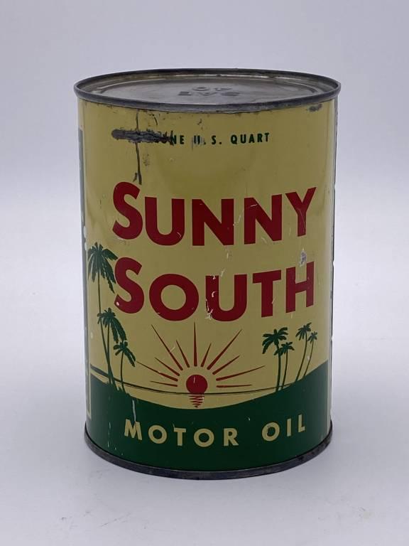 Sunny South Motor Oil 1 Quart Metal Can TAC 8.25