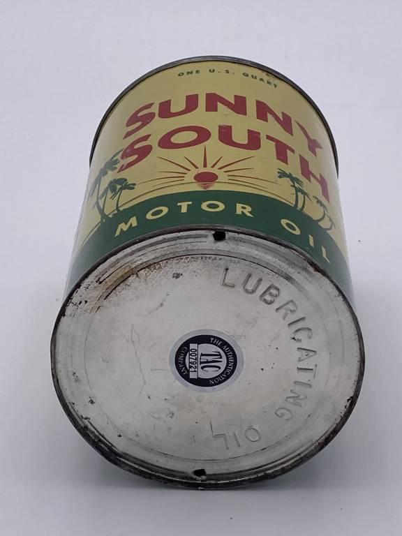 Sunny South Motor Oil 1 Quart Metal Can TAC 8.25