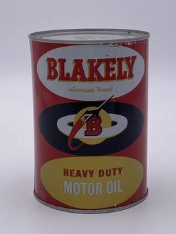 Blakely Heavy Duty Motor Oil 1 Quart Metal Can TAC 9