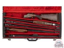 Engraved Browning Upgraded to Midas Quality Shotgun & Five Barrel Gauge Set & Case