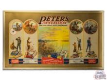 Peters Ammunition "You Can Shoot With Confidence" Framed Cardboard Store Display Sign
