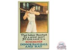 Winchester Baseball & Ice Skates Double Sided Cardboard Sign