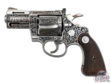 Custom Scroll Engraved Colt Diamondback Double Action Revolver