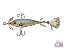Early Heddon Fat Body 100 Three Hook Underwater Minnow Crackle Back Fishing Lure With Bucktail