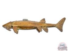 Amazing Oversized Copper/Brass Sturgeon Display Fishing Decoy