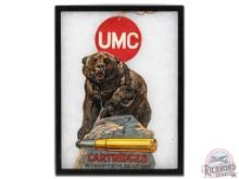 Remington UMC Cartridges "Big Enough For The Biggest Game" Die Cut Cardstock Sign
