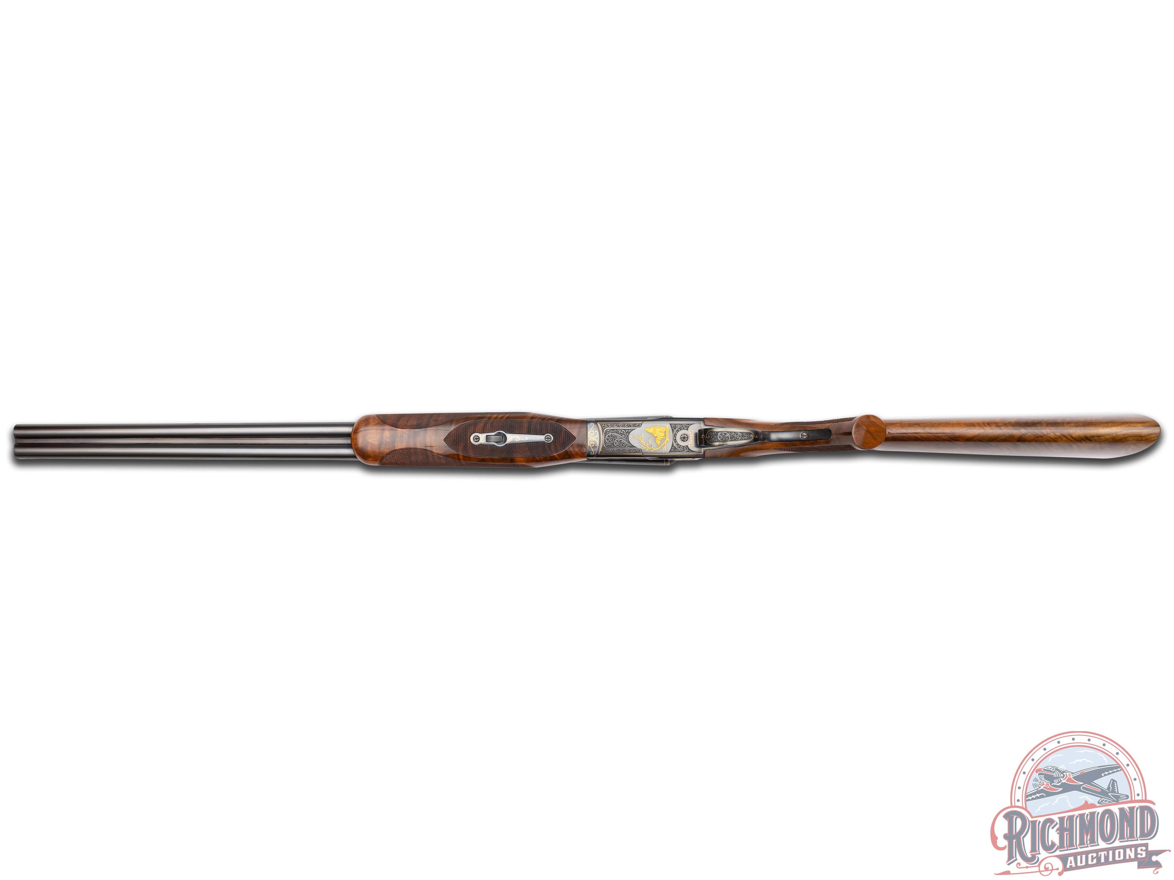 Superb Engraved 1937 Winchester Model 21 Skeet 20 Gauge Double Barrel Shotgun by Gino Cargnel