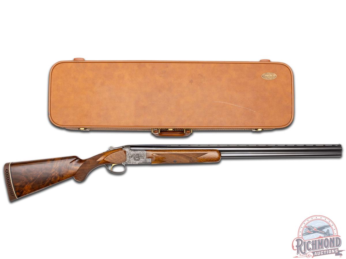 Double Signed 1965 Belgian Browning Diana Grade Magnum Shotgun by A. Marechal w/ Factory Case