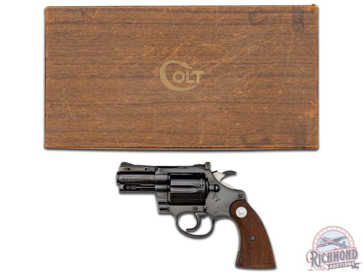 Stunning 1969 Colt Diamondback 2.5" Blued .22 LR Double Action Revolver in Original Box