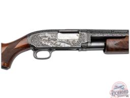 Engraved & Embossed 1959 Custom Winchester Model 12 Pump Action Shotgun