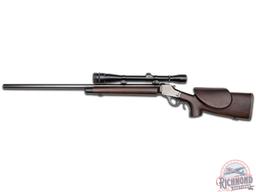 Customized Winchester Model 1885 High-Wall Single Shot Rifle 218-BEE & Lyman All American 20X Scope