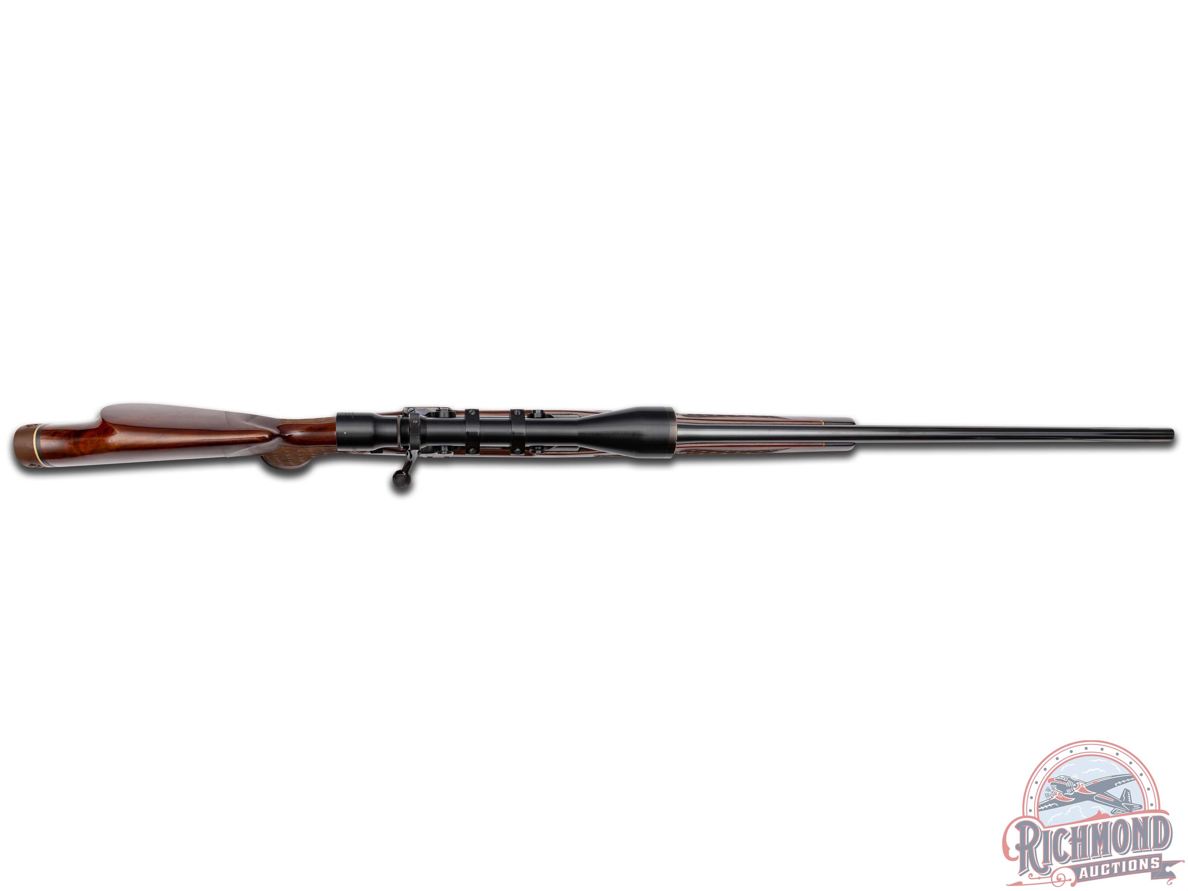 1957 Weatherby South Gate, CA Mauser Series Bolt Action Rifle in 300 WBY Mag & Scope