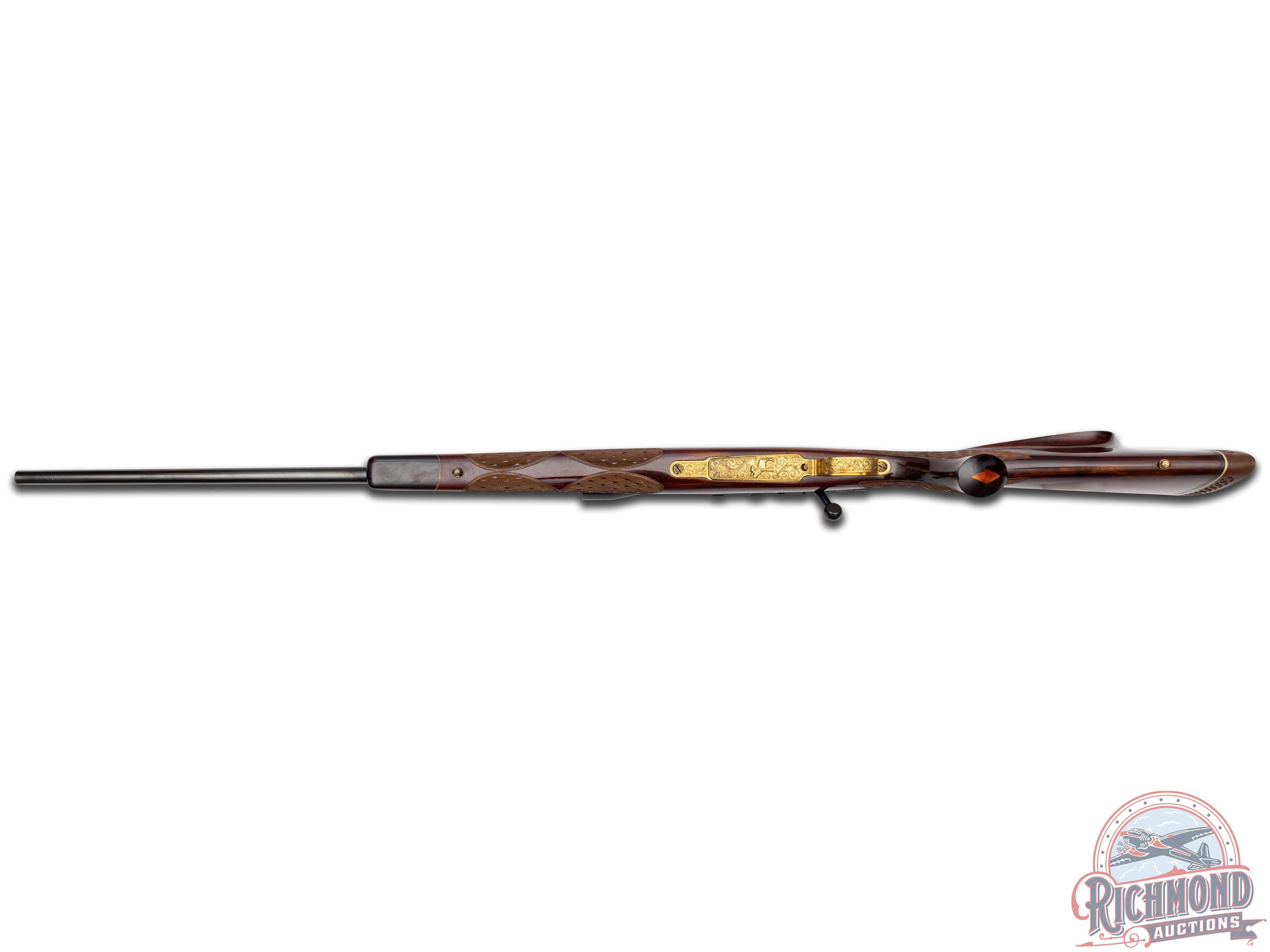 1957 Weatherby South Gate, CA Mauser Series Bolt Action Rifle in 300 WBY Mag & Scope