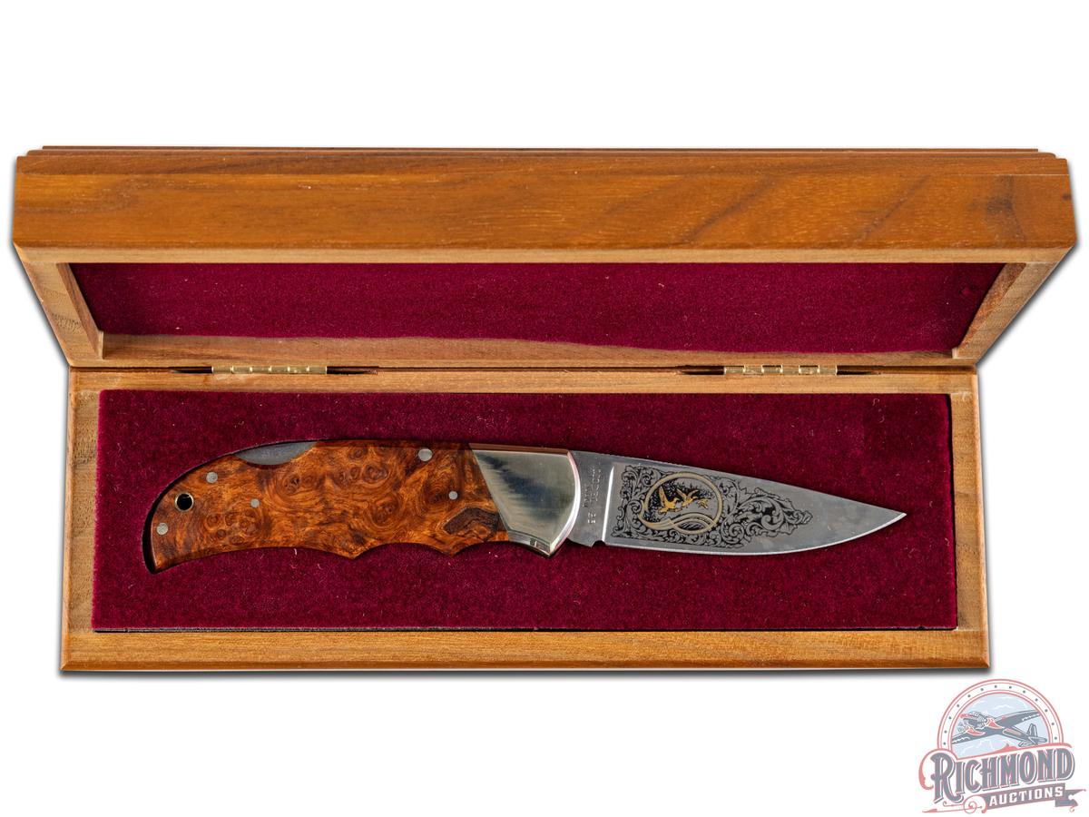 NIB Browning Limited Edition 1 of 3000 Model 23 Midas Grade Folding Knife