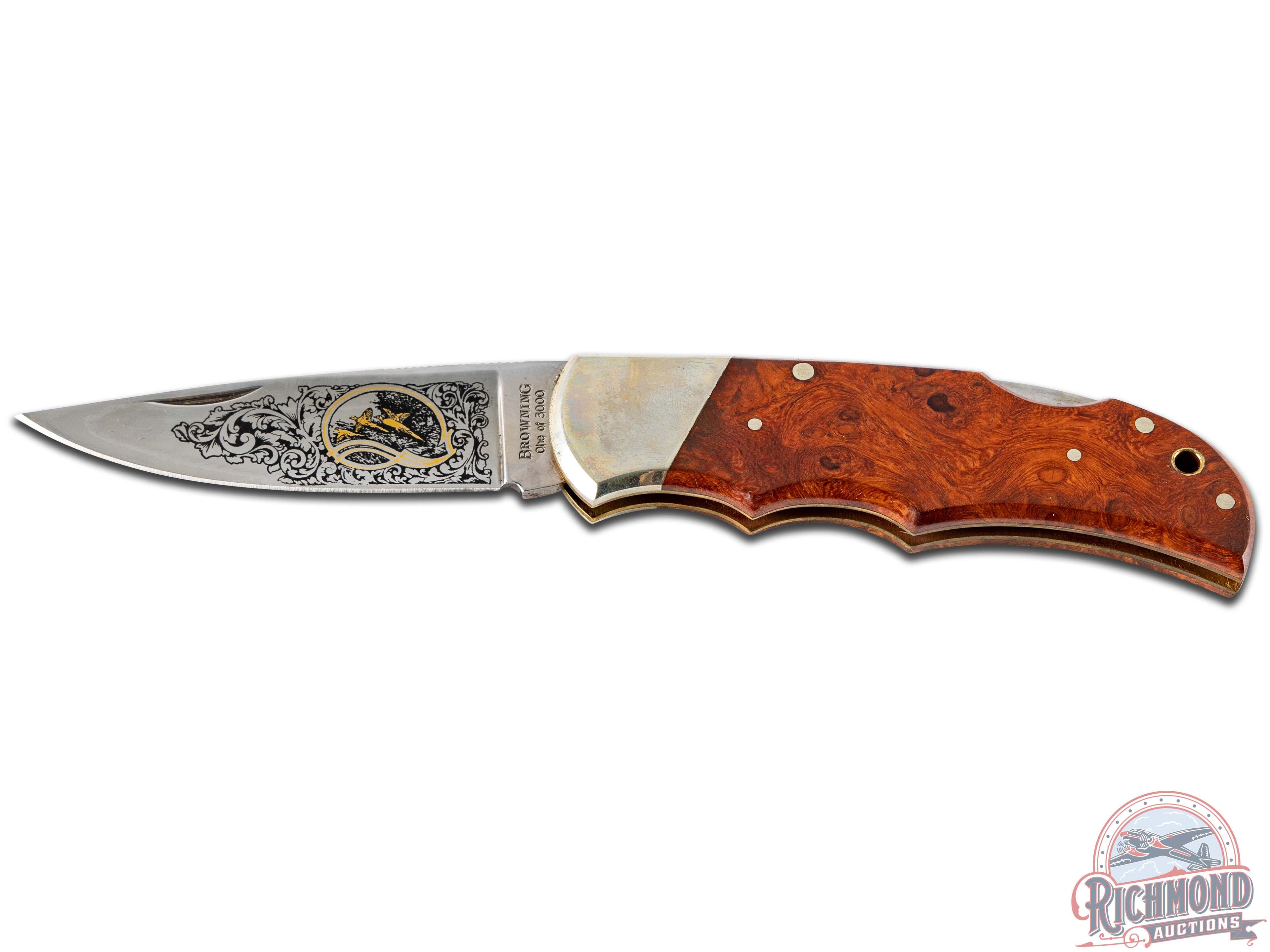 NIB Browning Limited Edition 1 of 3000 Model 23 Midas Grade Folding Knife