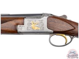 1978 Belgian Browning Centennial Two Barrel Cased Set w/ 20 Gauge Shotgun & Double Rifle by Rosa Bee