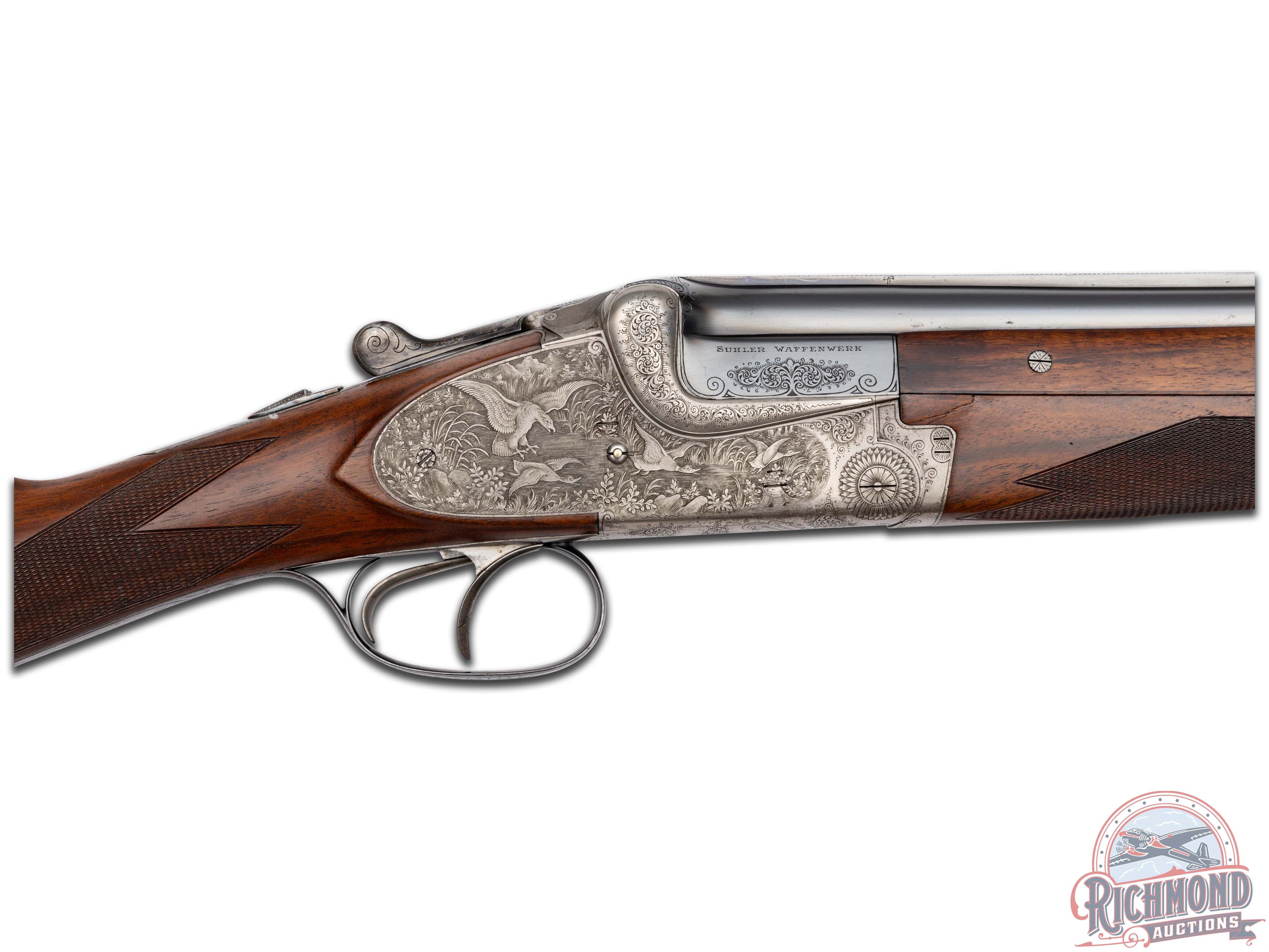 Outstanding War Time 1943 Sidelock Merkel 203E Over/Under 12 Gauge Shotgun