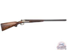 Finely Engraved 1959 Ferlach Sidedplated 12 Gauge Boxlock Double Barrel Game Shotgun with Case