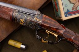 Stunning CSMC Fox FE 20 Gauge Double Barrel 2 Barrel Shotgun Set by J.R. Demunck & Factory Letter