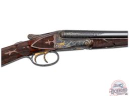 Stunning CSMC Fox FE 20 Gauge Double Barrel 2 Barrel Shotgun Set by J.R. Demunck & Factory Letter