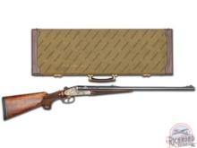 Stunning 1977 Franz Sodia Ferlach Engraved & Gold Inlay 458 WIN Mag Classic Style SxS Double Rifle