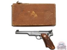Pre-War 1938 Colt Woodsman Match Target Elephant Ear Grips .22 LR Semi-Auto Pistol in Original Box