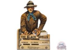 US Cartridge Co. "The Black Shells" Die Cut Cardboard Easel Back Countertop Display Sign