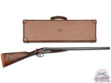 Early 1900's Engraved Charles Boswell 12 Ga English Double Barrel Shotgun & Abercrombie & Fitch Case