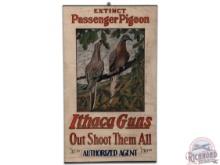 Rare Ithaca Guns "Extinct Passenger Pigeon" Authorized Agent Paper Poster Sign