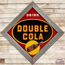 1947 Drink Double Cola SS Tin Sign w/ Bottle