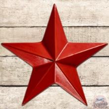 Texaco Gas Service Station Die Cut SS Porcelain Star Sign