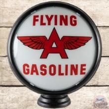 Flying A Gasoline 15" Single Gas Pump Globe Lens w/ HP metal Body