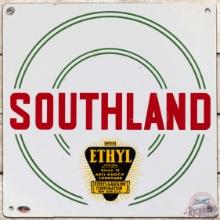 Southland Ethyl Gasoline SSP Pump Plate Sign w/ logo