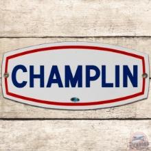 Champlin Gasoline SS Porcelain Pump Plate Sign