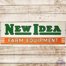 1953 NOS New Idea Farm Equipment 6' SS Tin Sign w/ Box