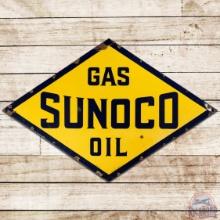 Sunoco Gas Oil SS Porcelain Sign