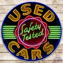 Oldsmobile Safety Tested Used Cars 48" SSP Neon Sign