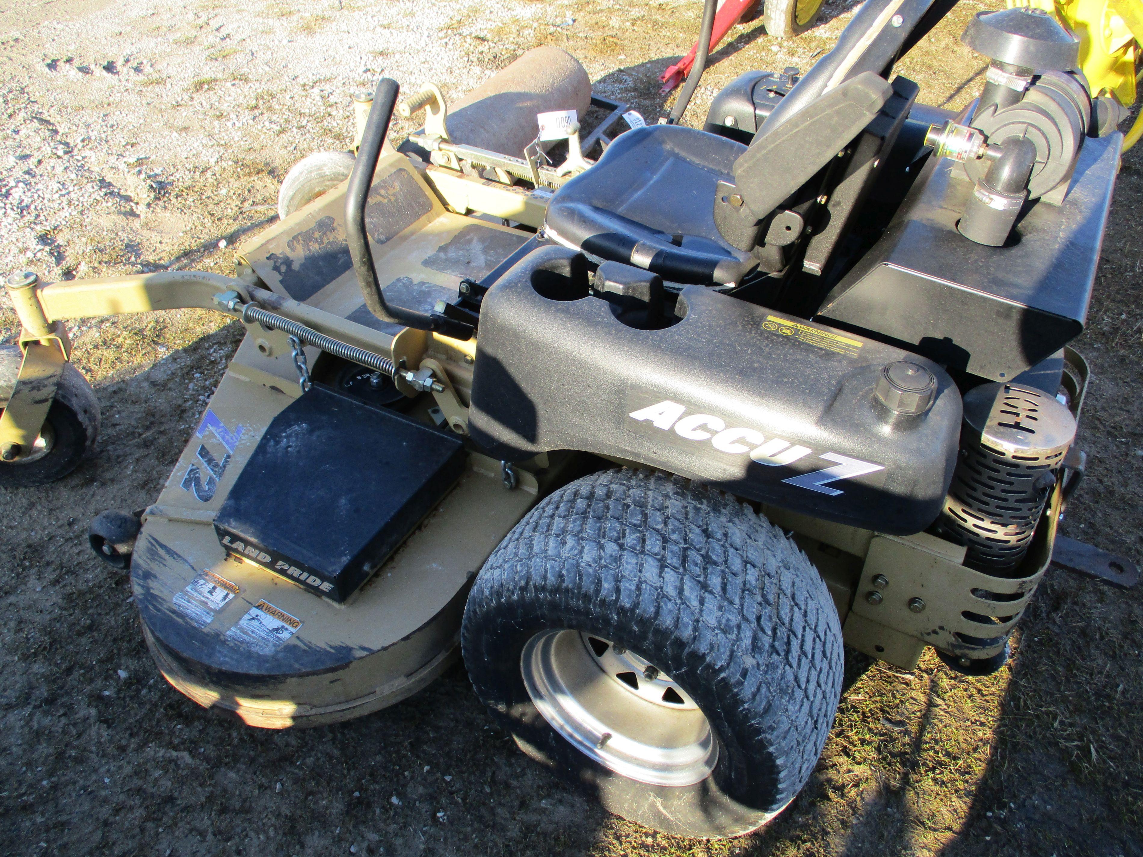 92 - LAND PRIDE 72" ZERO TURN MOWER