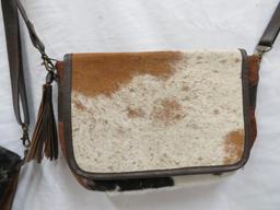 2 COWHIDE PURSES