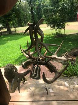 Beautiful Whitetail antler Chandelier 4 light not Taxidermy