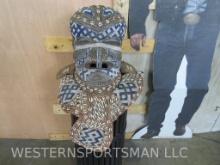 XL Bwoom African Mask Very Detailed Beaded (Glass Beads)