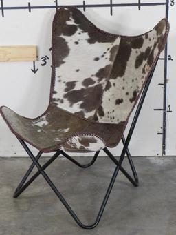 Folding Cowhide Strike Stool -Chair TAXIDERMY