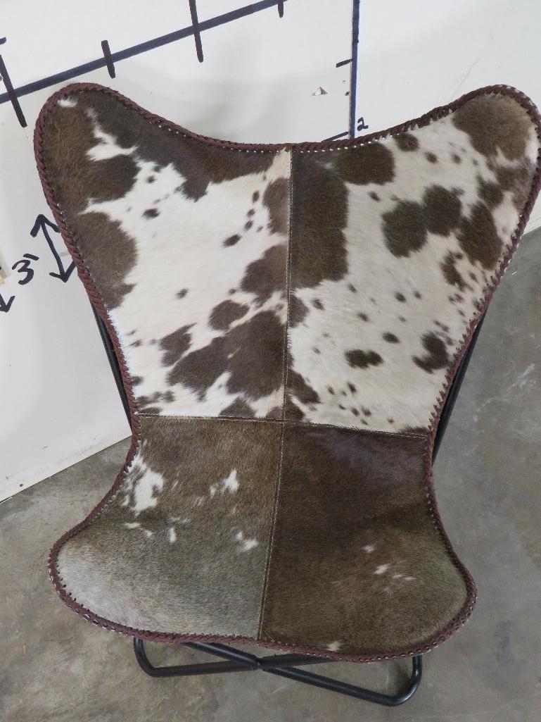 Folding Cowhide Strike Stool -Chair TAXIDERMY