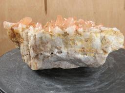 Beautiful Red Quartz (aka Dragon Quartz) Crystal Formation. Stunning Specimen ROCKS&MINERALS