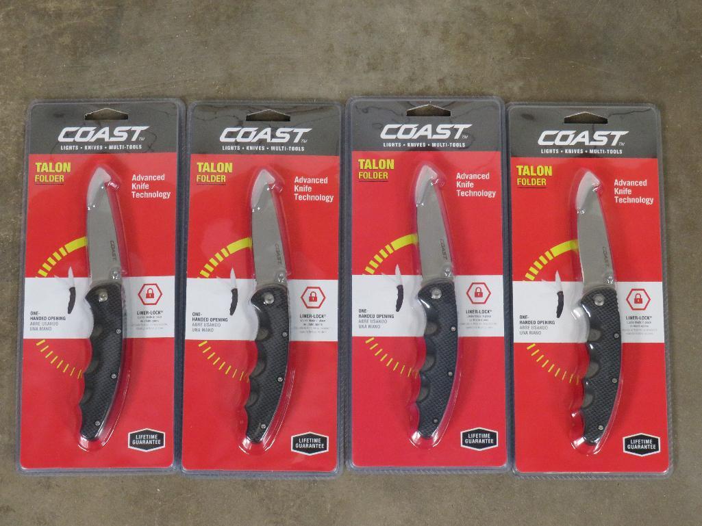 4 COAST Pocket Knives New in Package 3"Blade (ONE$) KNIVES