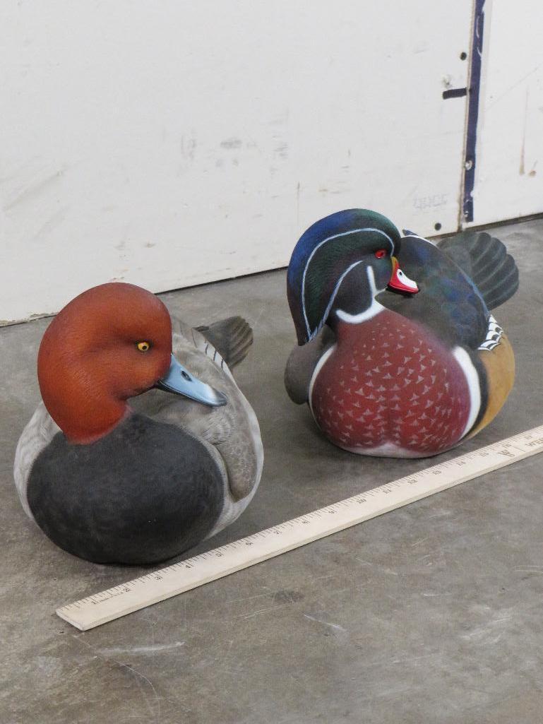 2 Beautifully Crafted Ducks Unlimited Special Edition 2006-07 & 2005-06 Wood Duck Decoys (ONE$)