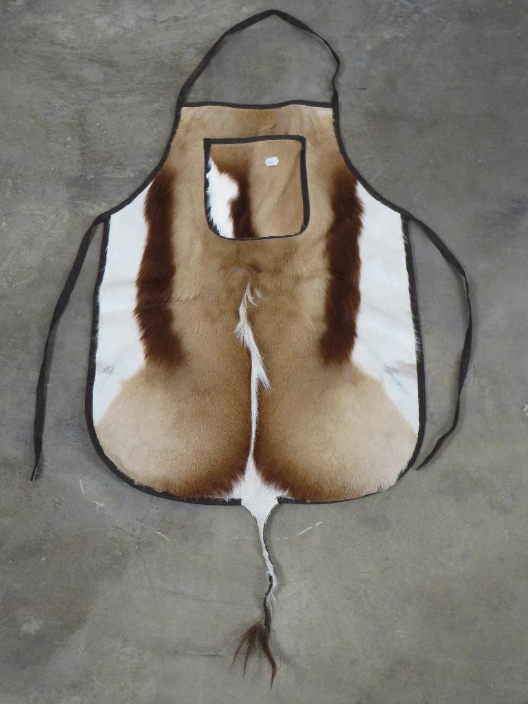 NEW Springbok Hide Apron w/Tail Very Unique TAXIDERMY