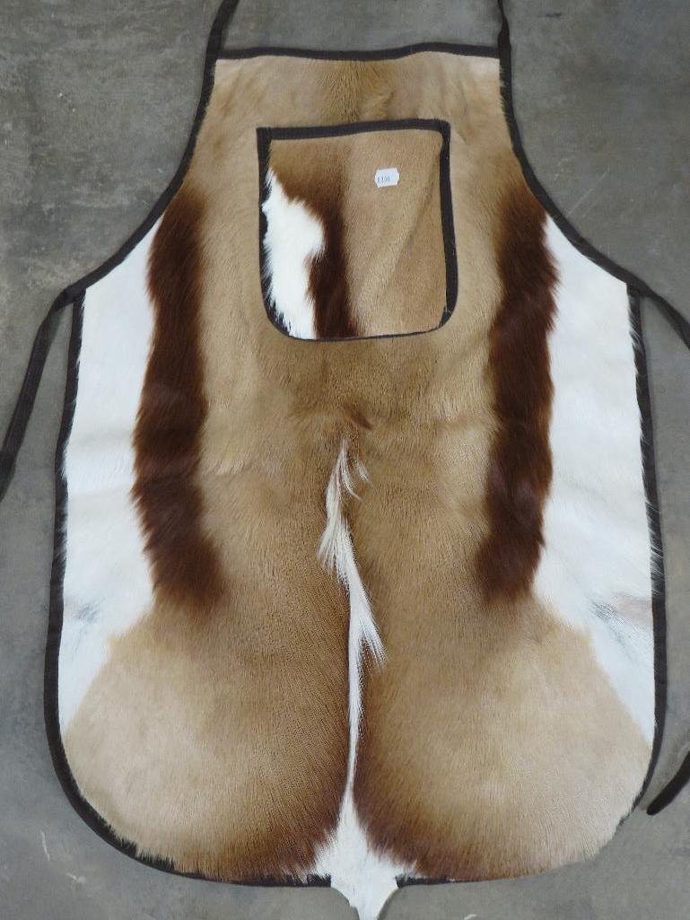 NEW Springbok Hide Apron w/Tail Very Unique TAXIDERMY