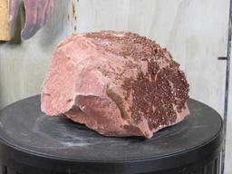 Stunning Vanadite Crystal Formation on Sandstone ROCKS&MINERALS